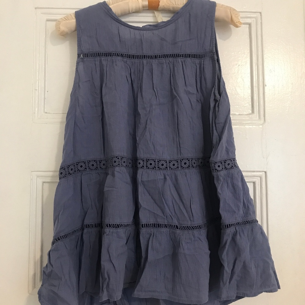 Flowy Indigo Top